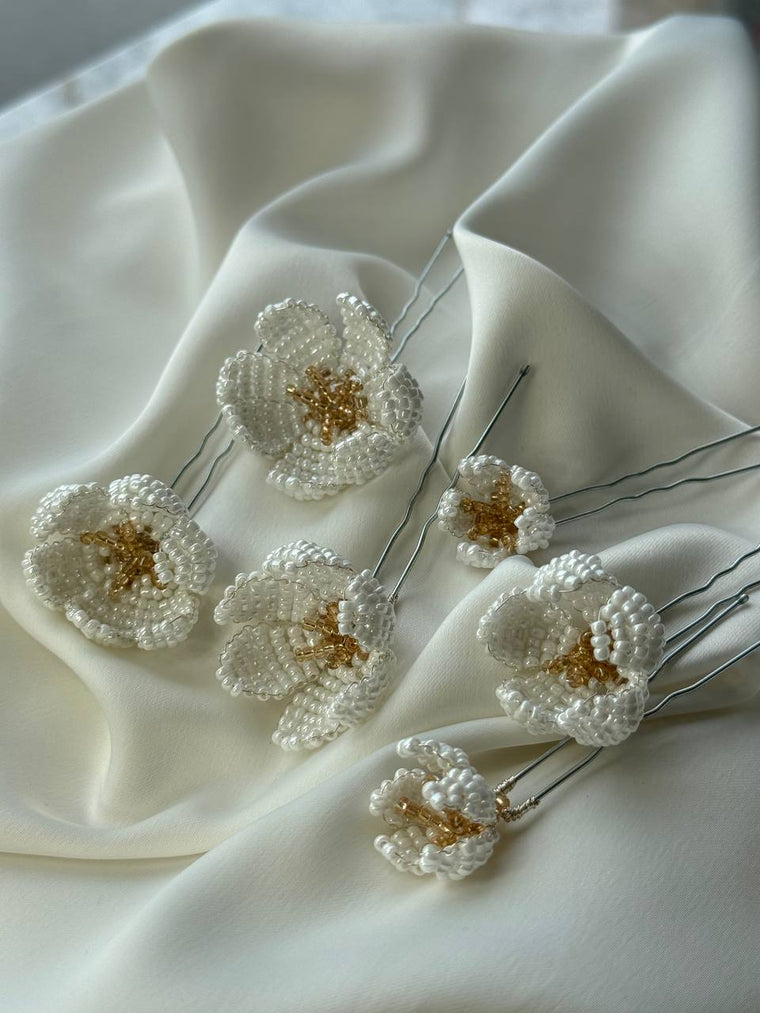 Apple blossom hair pins | Victoria's Accessories 