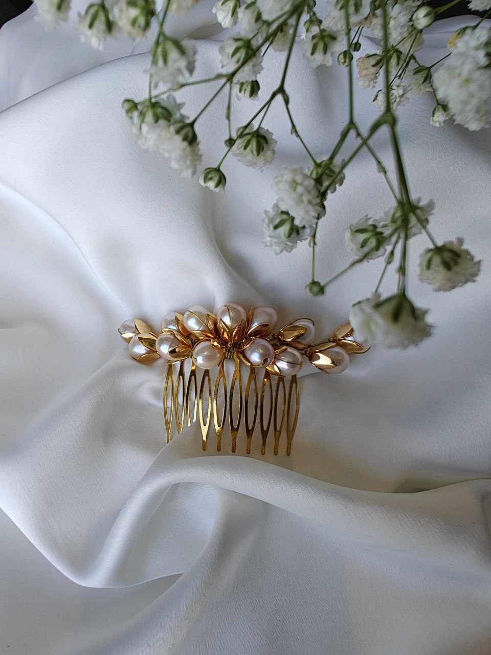 Mia pearl hair comb - Victoria's Accessories