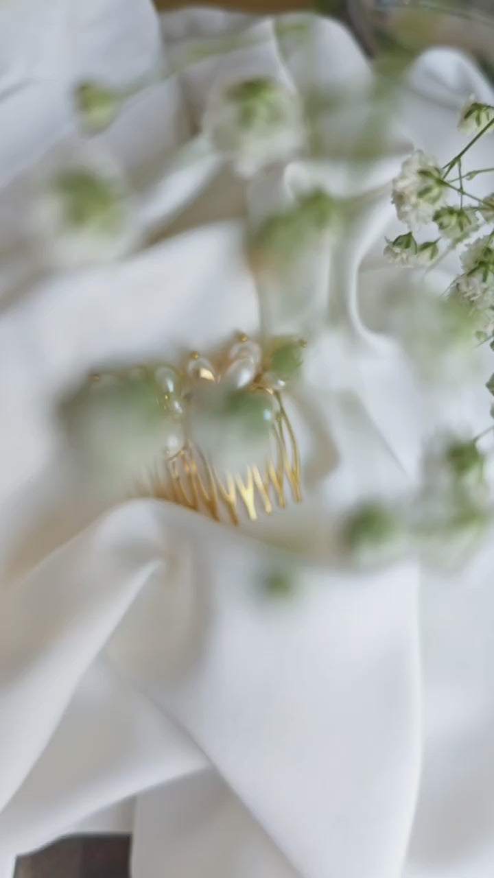 Grace pearl hair comb - Victoria's Accessories